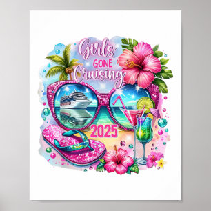 Girls Borta Cruising 2025 Vacation 2025 Tropical G Poster