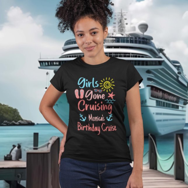 Girls Borta Cruising Group Birthday Bachelorette T Shirt (Skapare uppladdad)