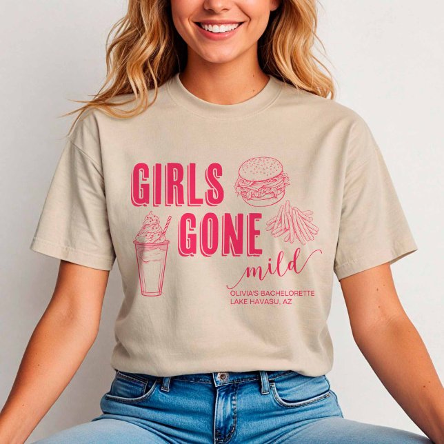 Girls Borta Mild Bridesmaid Bach T Shirt (Girls Gone Mild Tshirt)