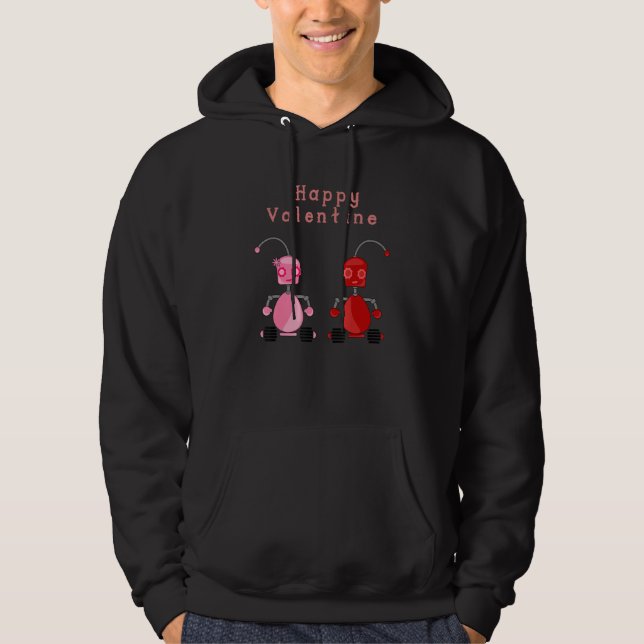 Girls Boys Valentine Day Hoodie (Framsida)
