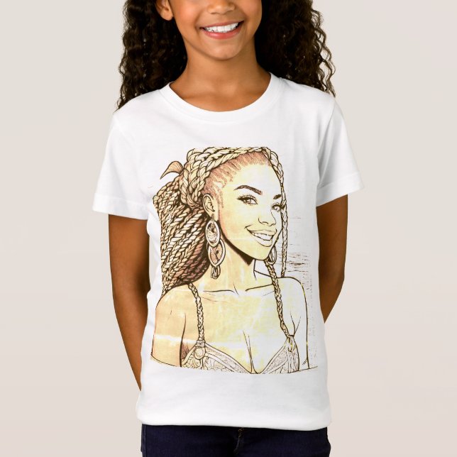 Girls Bra Jersey T-Shirt (Framsida)