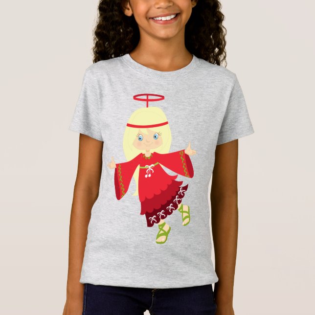 Girls Bra Jersey T-Shirt (Framsida)