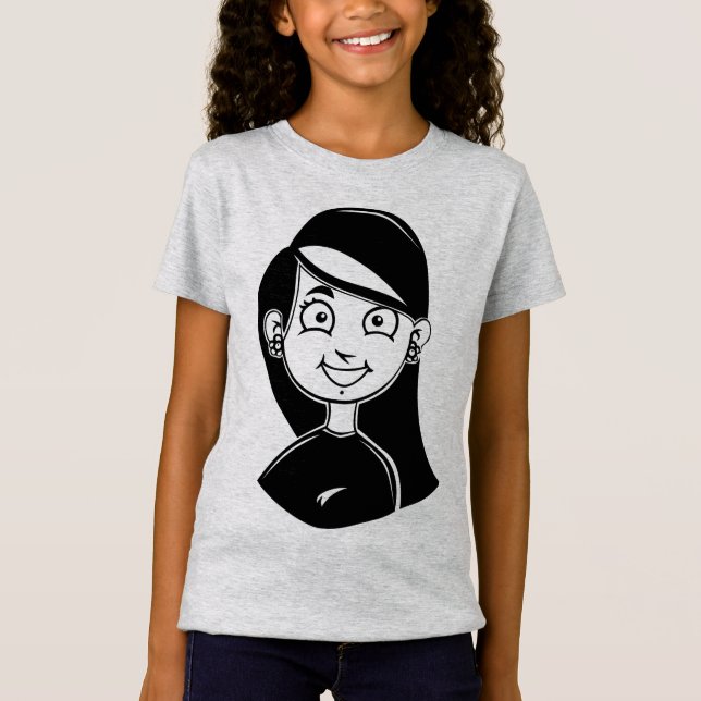 Girls Bra Jersey T-Shirt (Framsida)