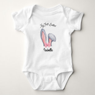 Girls Bunny Öron Min första Påsk Bodykostdräkt T Shirt