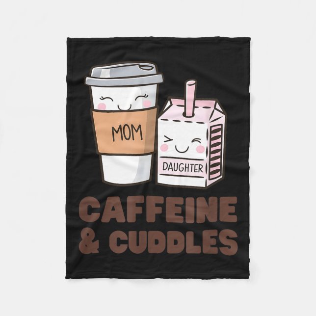 Girls Caffeine &amp; Cuddles Twinning Coffee Juice Fleecefilt (Framsidan)
