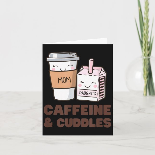 Girls Caffeine &amp; Cuddles Twinning Coffee Juice Kort (Framsida)