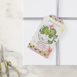 Girls Can Roar Too Personalized  Baby Shower Favor Presentetikett