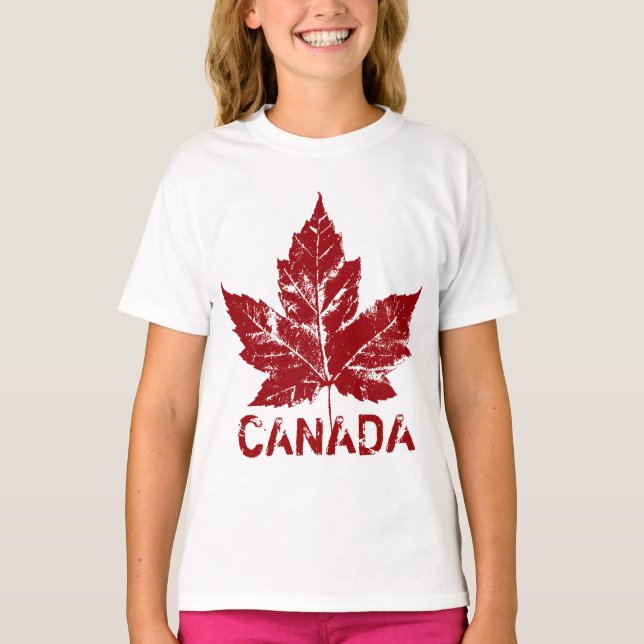 Girl's Canada Sweatshirt Barn Souvenir Shirts T Shirt (Framsida)