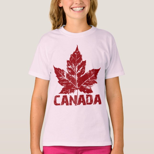 Girl's Canada Sweatshirt Barn Souvenir Shirts Tee Shirt (Framsida)