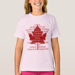 Girl's Canada Sweatshirtss Canada Anthem Souvenir Tröja