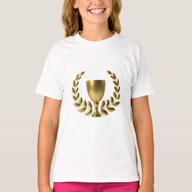 Girls Champion - White Långärmad Shirt T Shirt (Framsida)