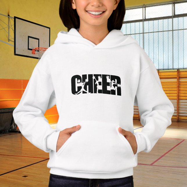 Girls Cheer Ord Pom Pom Cheerlead Silhouette T Shirt (Skapare uppladdad)
