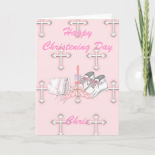 Girls Christening Wish Kort