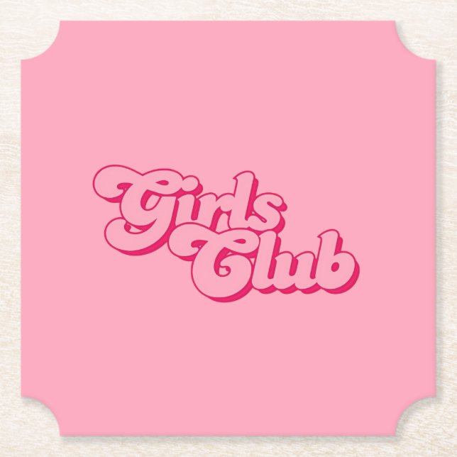 Girls Club Underlägg Papper (Framsida)