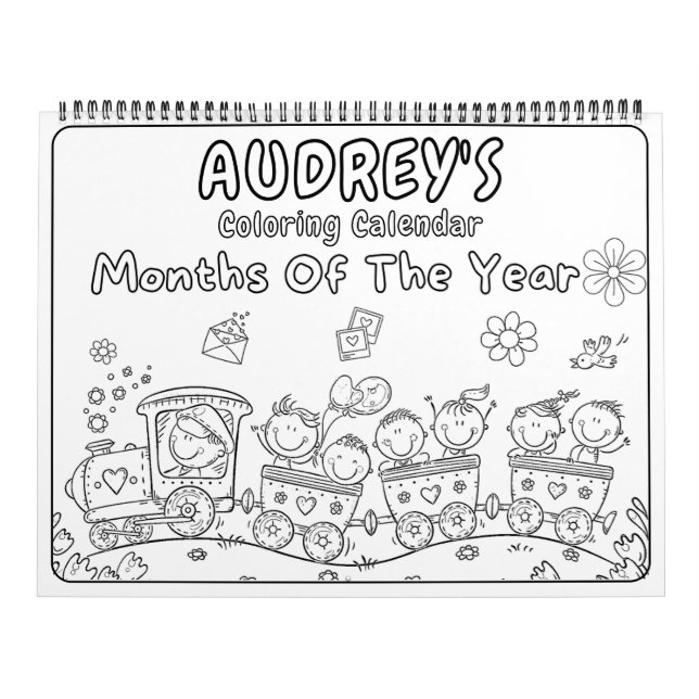 Girls Coloring Calendar Kalender (Omslag)