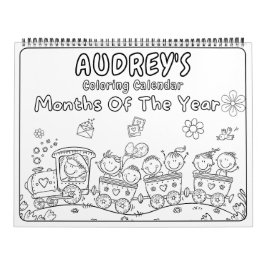 Girls Coloring Calendar Kalender