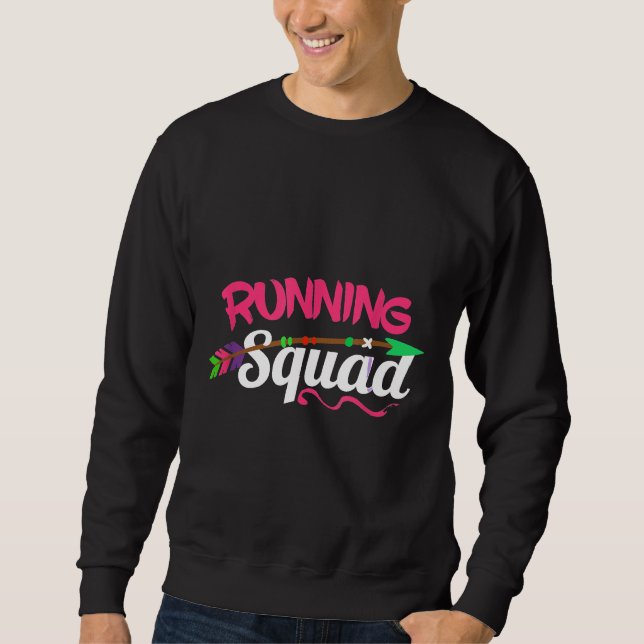 Girls Cross country Gift Springers Motivational Ru Lång Ärmad Tröja (Framsida)