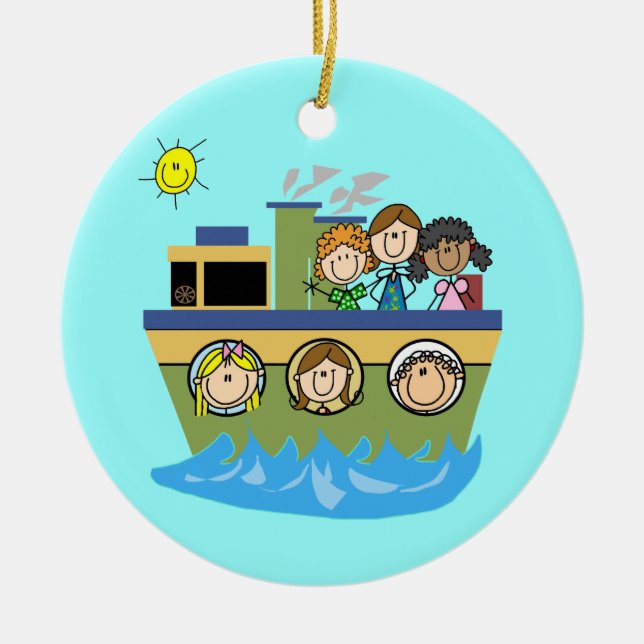 Girls Cruise Julgransprydnad Keramik (Framsidan)