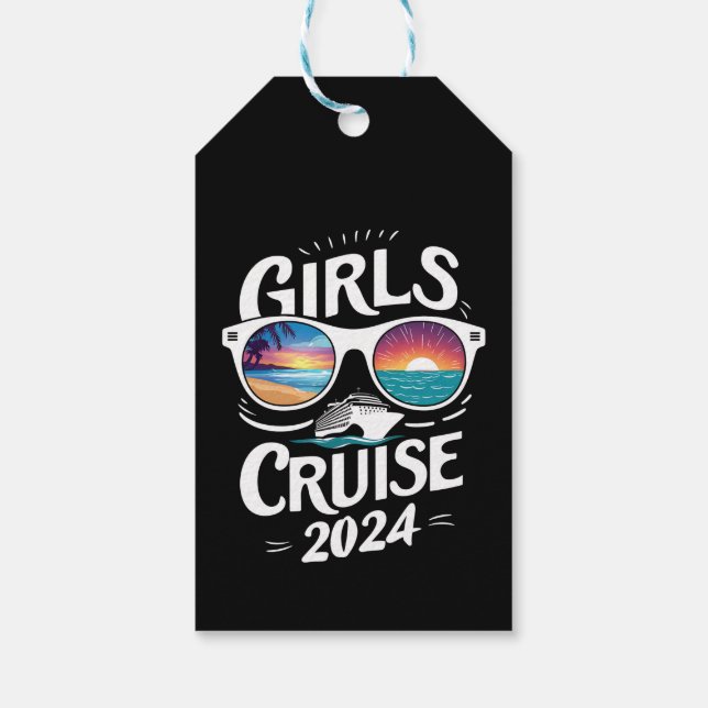 Girls Cruise Resa 2024 Vacation Älskare Presentetikett (Baksidan)