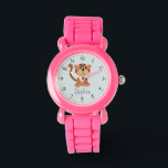 Girls Cute Jungle Tiger Kids Armbandsur<br><div class="desc">Den här söta barnklockan har en vacker djungeltigerillustration,  tydliga siffror och en ställe för dig att lägga till din flickas namn i ett roligt,  minimalistiskt typsnitt. Perfektens gåva till vilken djurälskare som helst!</div>