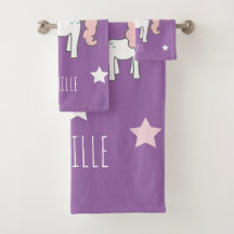 Girls Cute Magical Purple Unicorn