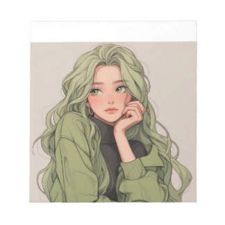 Girls cute notepad anteckningsblock