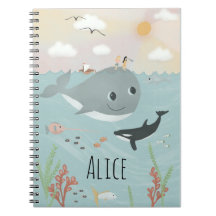 Girls Cute Ocean Orca och Whale Kids School