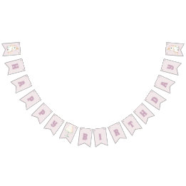 Girls Cute Pink Unicorn Birthday Vimplar