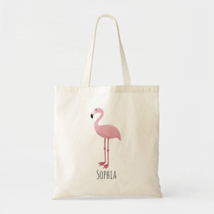 Girls Cute Rosa Tropical Flamingo Kids Tygkasse