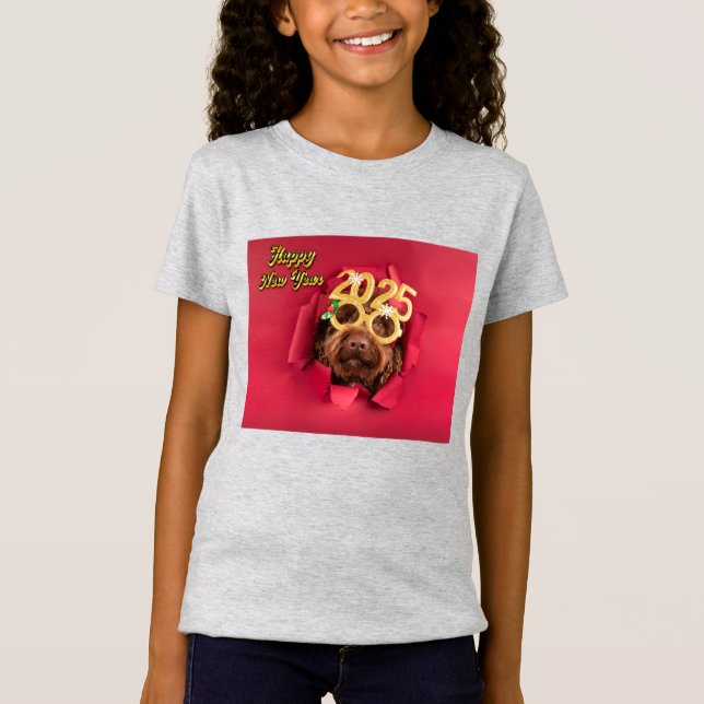 Girls Cute Springer Spain Hund Kids T-Shirt 2025 (Framsida)