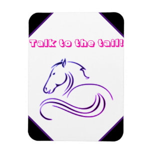 Girls Cute Talk med Svan Horse Magnet