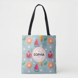 Girls Cute Tropical Summer Fruit Mönster Kids Tygkasse