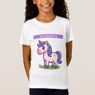 Girls Cute Unicorn Horse Kids T-Shirt