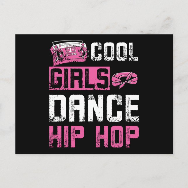 Girls Dance Hip Hop Vykort (Framsida)