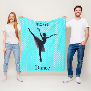 Girls Dance Polka Dot Fleecefilt