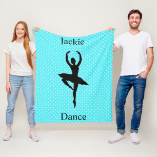 Girls Dance Polka Dot Fleecefilt