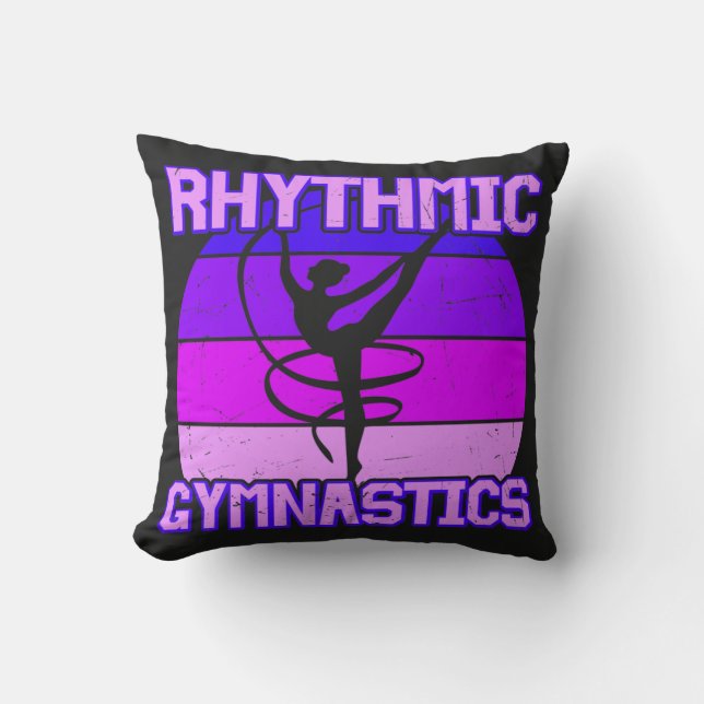 Girls Distress Rhythmic Gymnastics Kudde (Framsida)