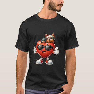 Girls Djur älskare Yorkshire Terrier Valentine T Shirt