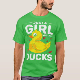 Girls Duckie Women Bath Anka Bath Leksak Rubber An T Shirt