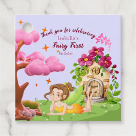 Girls Fairy First Fairytale Mushroom Butterfly Gåvor Etiketter