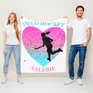 Girls Fält Hockey Fleece Blanket