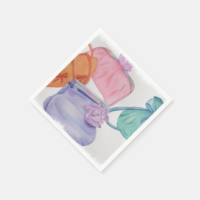 GIRLS FÄRGÄMNEN ANVÄNDER PAPPRA NAPKINER PAPPERSSERVETT (Hörn)