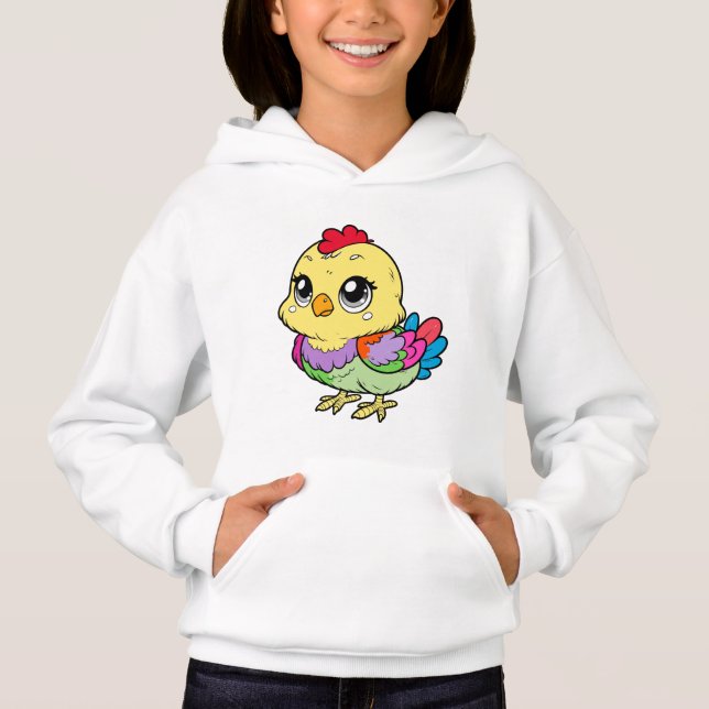 Girls' Fashion chicken | Cute & Fun Design  T Shirt (Framsida)