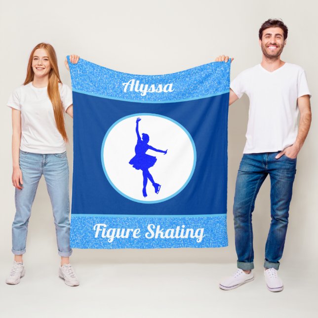 Girls Figur Skating Fleece Blanket (På plats)