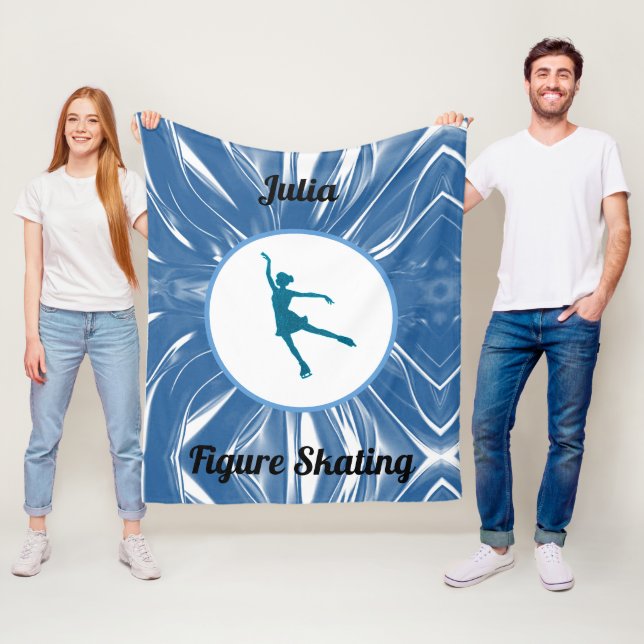 Girls Figur Skating Fleece Blanket (På plats)