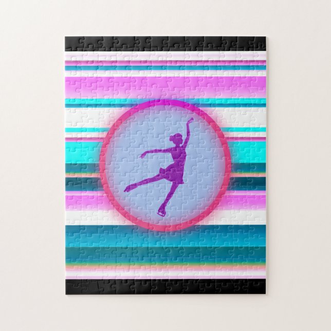 Girls Figur Skating Rand Pussel (Vertikal)