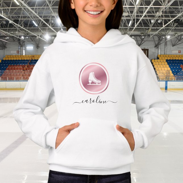 Girls Figur Skating Ro Guld Ice Skates Kid Namn T Shirt (Skapare uppladdad)