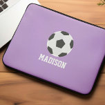 Girls Fotboll, Personlig Laptop Fodral<br><div class="desc">Fotbollsungarnas Personlig design.</div>