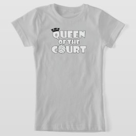 Girls' Funny Volleyball Queen of the Court Cute T Shirt