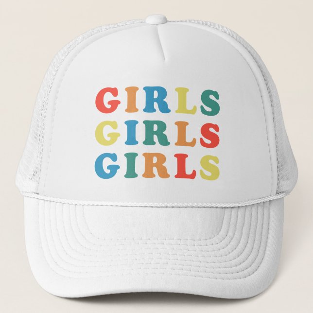 Girls Girls Girls Feminist Citote Keps (Framsida)